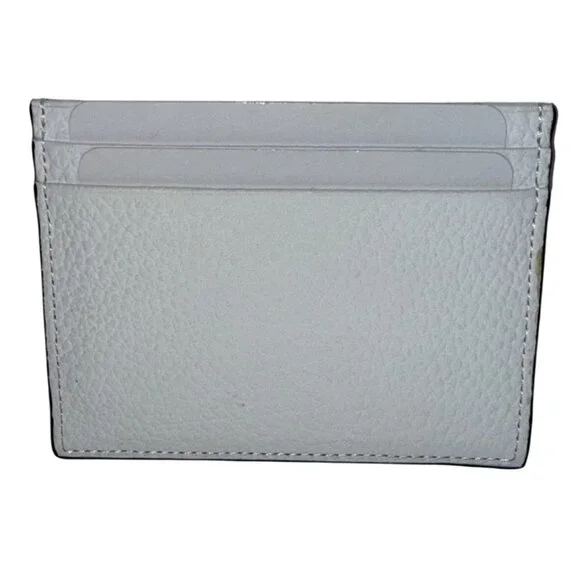 Christian Louboutin Kios Leather Card Holder Bianco White Fluo Orange NEW Bag - Picture 3 of 5